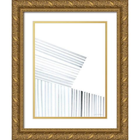 Manifold IV Gold Ornate Wood Framed Art Print with Double Matting by Lam, Vanna