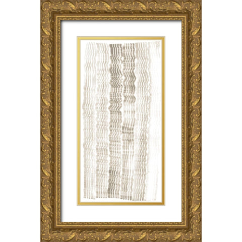 Accordian Shift II Gold Ornate Wood Framed Art Print with Double Matting by Lam, Vanna