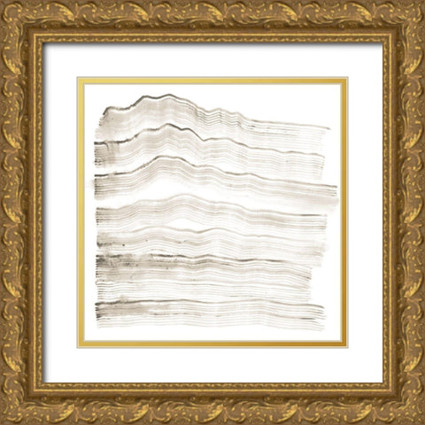 Accordian Shift IV Gold Ornate Wood Framed Art Print with Double Matting by Lam, Vanna