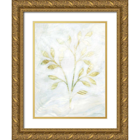 Breezy Fronds II Gold Ornate Wood Framed Art Print with Double Matting by Lam, Vanna