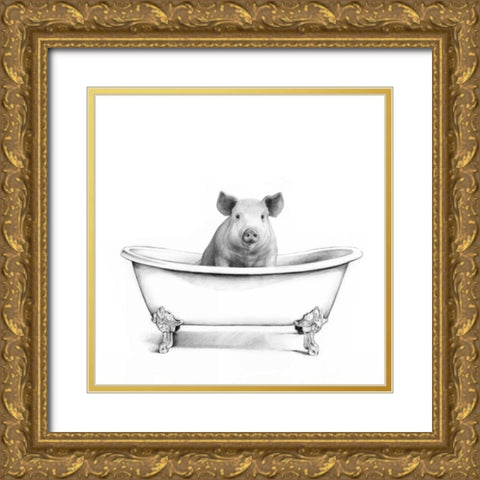 Clawfoot Critter I Gold Ornate Wood Framed Art Print with Double Matting by Borges, Victoria