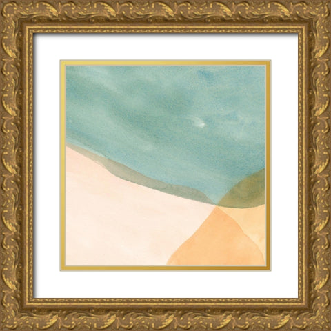 Pastel Color Study IV Gold Ornate Wood Framed Art Print with Double Matting by Caroline, Emma