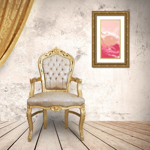 Bubble Flux I Gold Ornate Wood Framed Art Print with Double Matting by Studio W