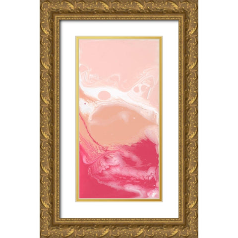 Bubble Flux I Gold Ornate Wood Framed Art Print with Double Matting by Studio W