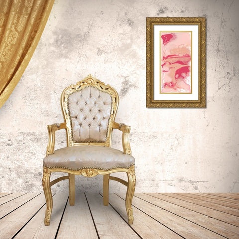 Bubble Flux II Gold Ornate Wood Framed Art Print with Double Matting by Studio W