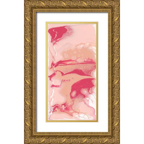 Bubble Flux II Gold Ornate Wood Framed Art Print with Double Matting by Studio W