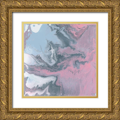 Frosty Pastels I Gold Ornate Wood Framed Art Print with Double Matting by Studio W