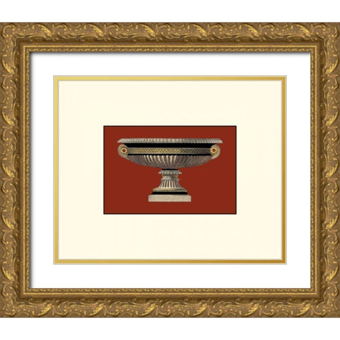 Small Antique Vase I Gold Ornate Wood Framed Art Print with Double Matting by Antonini, Da Carlo