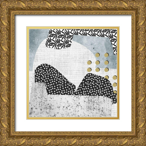 Winter Mood III Gold Ornate Wood Framed Art Print with Double Matting by Wang, Melissa