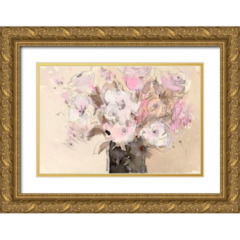 Mauve Arrangement I Gold Ornate Wood Framed Art Print with Double Matting by Dixon, Samuel