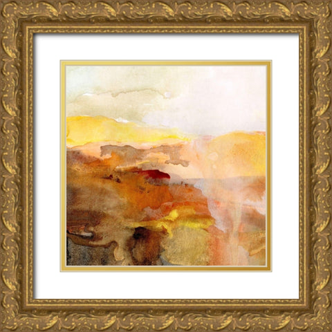Merging Mantle I Gold Ornate Wood Framed Art Print with Double Matting by Warren, Annie