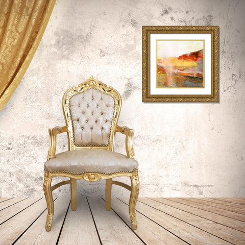 Merging Mantle II Gold Ornate Wood Framed Art Print with Double Matting by Warren, Annie