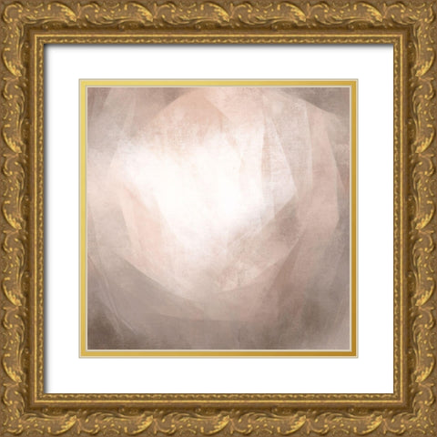 Blush Prism I Gold Ornate Wood Framed Art Print with Double Matting by Caroline, Emma