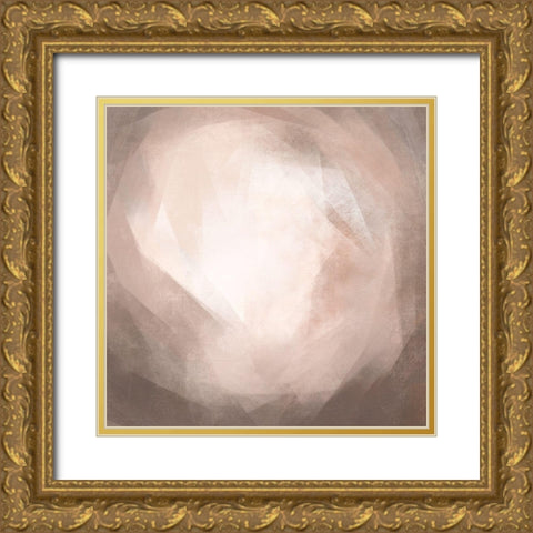 Blush Prism II Gold Ornate Wood Framed Art Print with Double Matting by Caroline, Emma