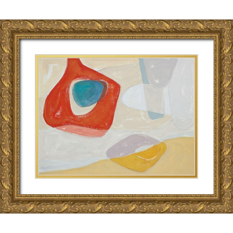 Tidelands Abstract I Gold Ornate Wood Framed Art Print with Double Matting by Delamater, Rob