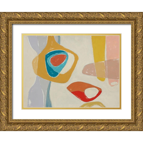 Tidelands Abstract III Gold Ornate Wood Framed Art Print with Double Matting by Delamater, Rob