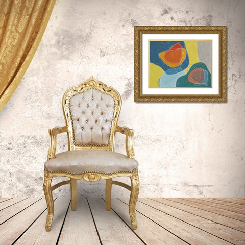 Tidelands Abstract IV Gold Ornate Wood Framed Art Print with Double Matting by Delamater, Rob