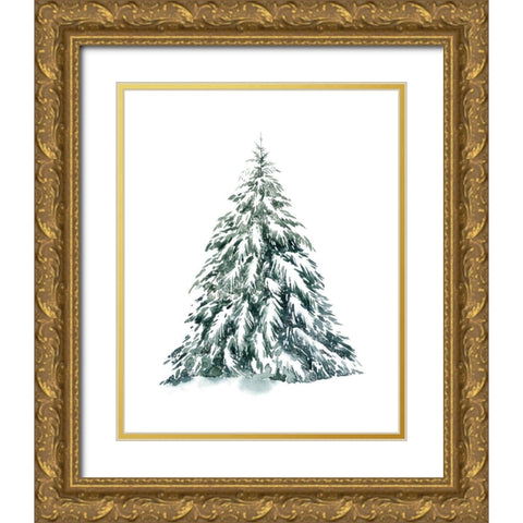 Blue Spruce I Gold Ornate Wood Framed Art Print with Double Matting by Popp, Grace