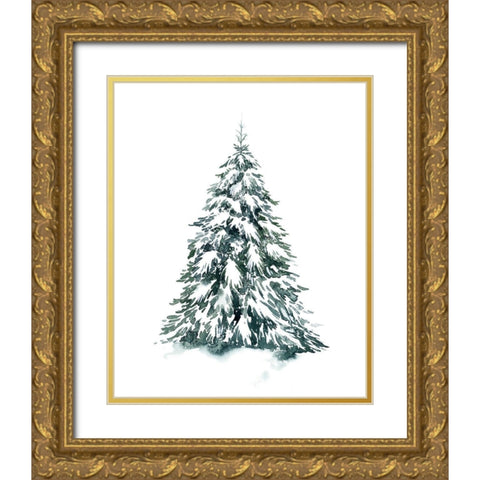 Blue Spruce II Gold Ornate Wood Framed Art Print with Double Matting by Popp, Grace