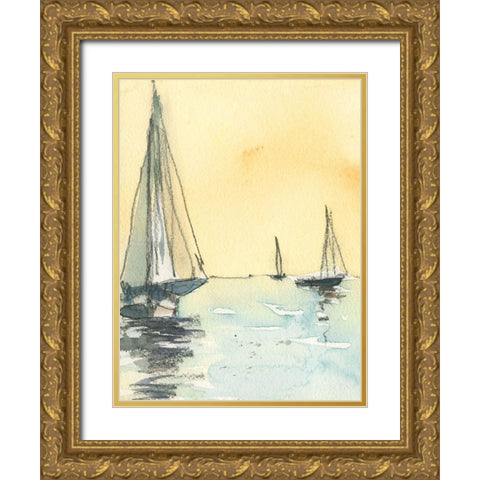Kent Island II Gold Ornate Wood Framed Art Print with Double Matting by Dixon, Samuel