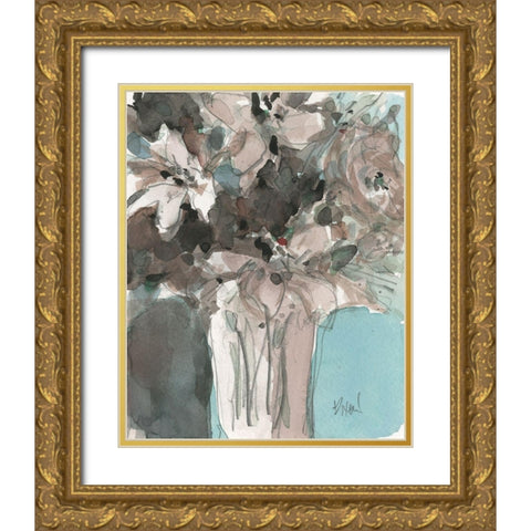 Two Hues I Gold Ornate Wood Framed Art Print with Double Matting by Dixon, Samuel