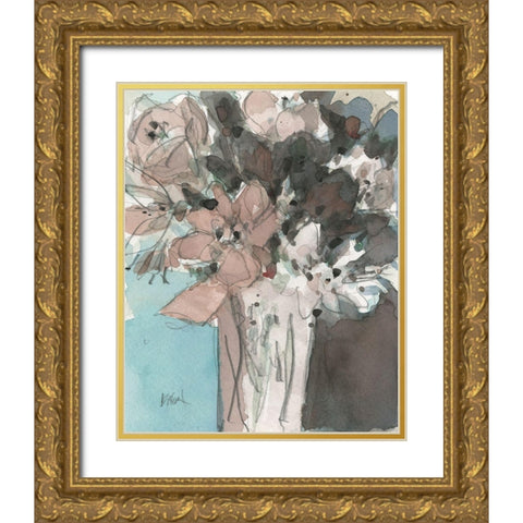 Two Hues II Gold Ornate Wood Framed Art Print with Double Matting by Dixon, Samuel