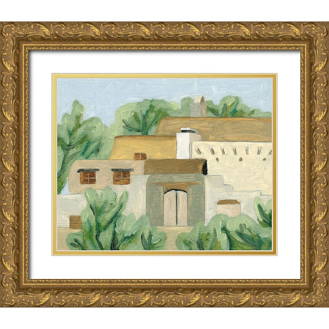 Hidden Land II Gold Ornate Wood Framed Art Print with Double Matting by Wang, Melissa