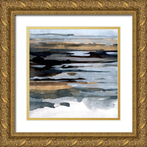 Fall Reflections II Gold Ornate Wood Framed Art Print with Double Matting by Caroline, Emma