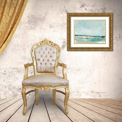East Coast I Gold Ornate Wood Framed Art Print with Double Matting by Long, Christina