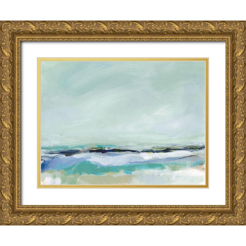 East Coast II Gold Ornate Wood Framed Art Print with Double Matting by Long, Christina