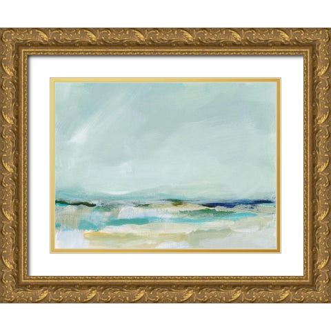 East Coast III Gold Ornate Wood Framed Art Print with Double Matting by Long, Christina