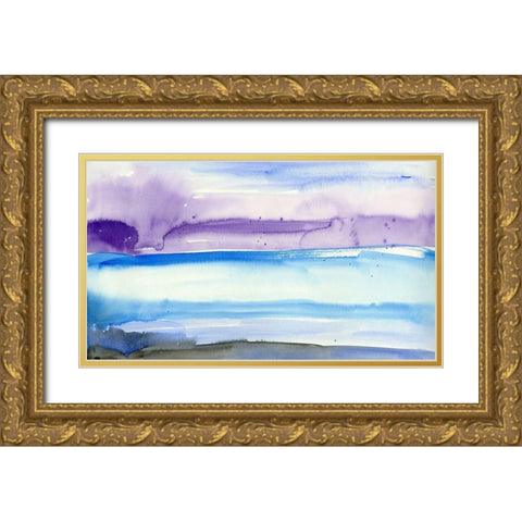 Stardust Memories I Gold Ornate Wood Framed Art Print with Double Matting by Ludwig, Alicia