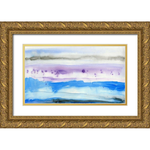 Stardust Memories II Gold Ornate Wood Framed Art Print with Double Matting by Ludwig, Alicia