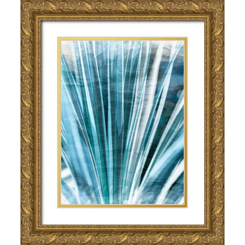 Greenery Essence II Gold Ornate Wood Framed Art Print with Double Matting by Bane, Eva