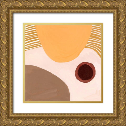 Desert Sun IV Gold Ornate Wood Framed Art Print with Double Matting by Wang, Melissa