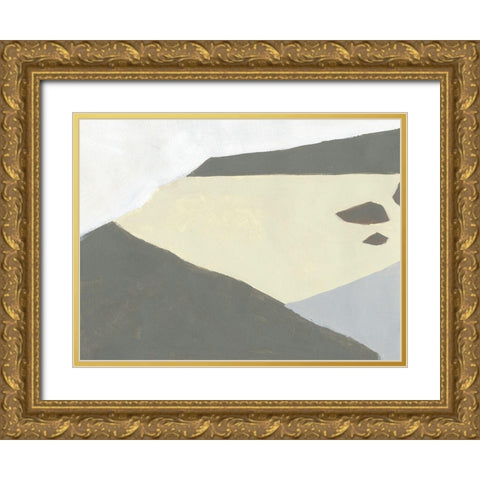 Landscape Composition I Gold Ornate Wood Framed Art Print with Double Matting by Green, Jacob