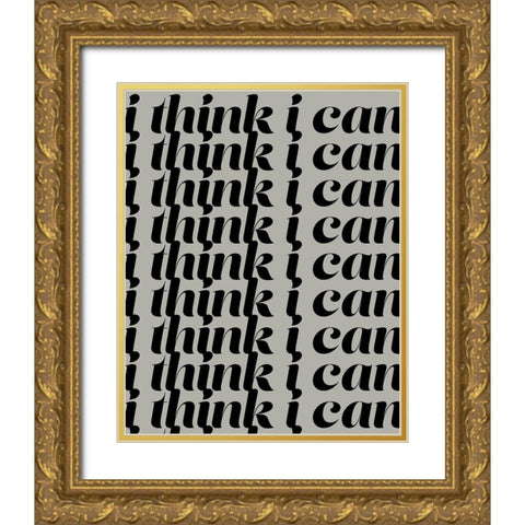 Positively I Gold Ornate Wood Framed Art Print with Double Matting by Fagalde, Jarman