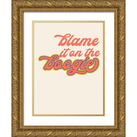 Oh Baby I Gold Ornate Wood Framed Art Print with Double Matting by Hambly, Anna