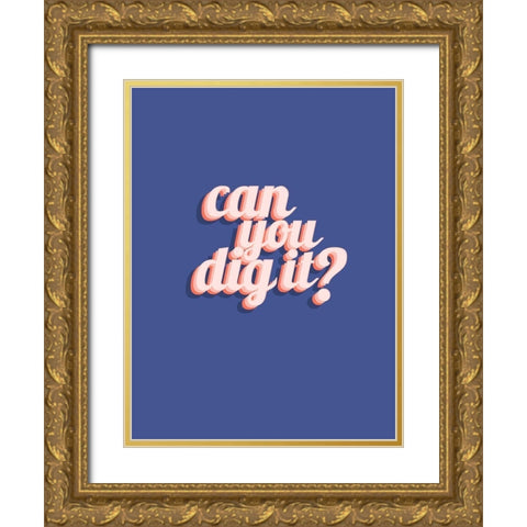 Slang I Gold Ornate Wood Framed Art Print with Double Matting by Hambly, Anna