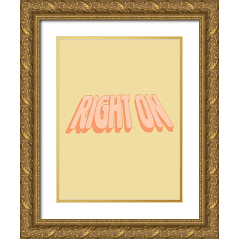 Slang VI Gold Ornate Wood Framed Art Print with Double Matting by Hambly, Anna