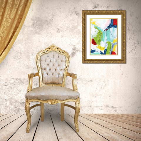 Camera Shy III Gold Ornate Wood Framed Art Print with Double Matting by Vess, June Erica