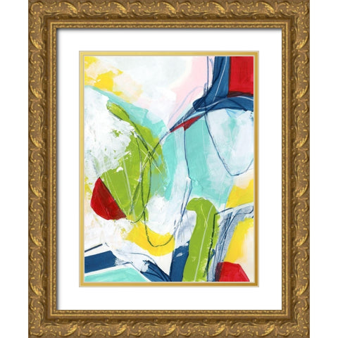 Camera Shy III Gold Ornate Wood Framed Art Print with Double Matting by Vess, June Erica