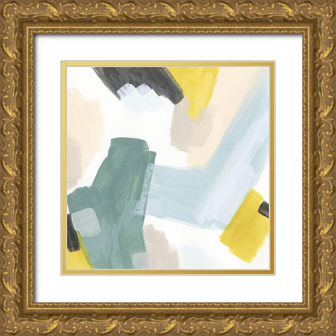 Dapple III Gold Ornate Wood Framed Art Print with Double Matting by Vess, June Erica