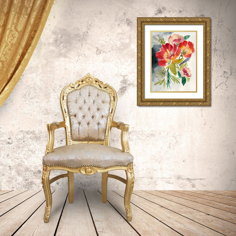 Twilight Brights I Gold Ornate Wood Framed Art Print with Double Matting by Goldberger, Jennifer