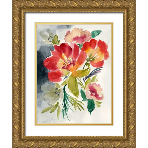 Twilight Brights I Gold Ornate Wood Framed Art Print with Double Matting by Goldberger, Jennifer