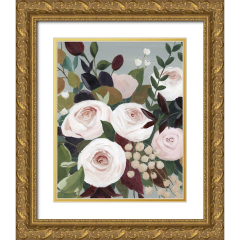 Bohemian Blooms I Gold Ornate Wood Framed Art Print with Double Matting by Popp, Grace