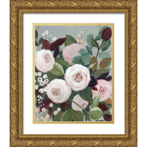 Bohemian Blooms II Gold Ornate Wood Framed Art Print with Double Matting by Popp, Grace