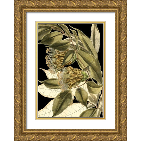 Tranquil Tropical Leaves VI Gold Ornate Wood Framed Art Print with Double Matting by Vision Studio