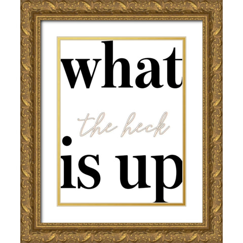 Whats Up II Gold Ornate Wood Framed Art Print with Double Matting by Hambly, Anna