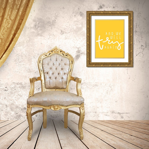 Sun II Gold Ornate Wood Framed Art Print with Double Matting by Hambly, Anna